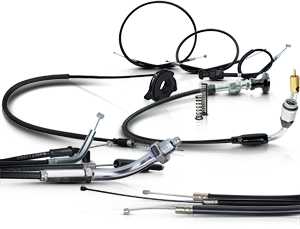 Various choke pulls and attachments for vehicles in different designs.